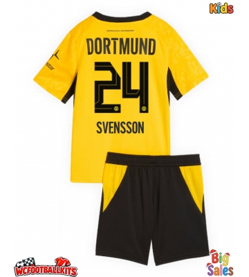 Borussia Dortmund Daniel Svensson #24 Replica Home Stadium Kit for Kids 2026-27 Short Sleeve (+ pants)